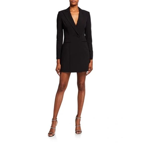 Jay Godfrey Tuxedo Blazer Dress Black Size 0 NWT - Picture 1 of 6